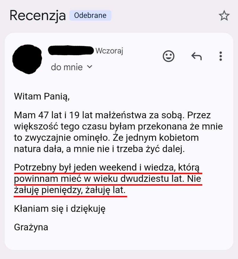 Opinia mailowa